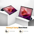 Miniatyrbild 4 av 6: Lenovo Tab P12 Fodral Tri-Fold Läder Mörk Blå
