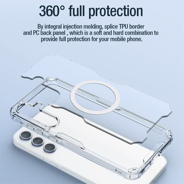 NILLKIN Galaxy A55 5G Skal MagSafe Hybrid Clear