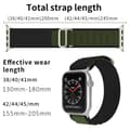 Miniatyrbild 4 av 6: Apple Watch 38/40/41 mm Armband Alpine Pro Loop Svart/Grön