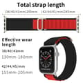 Miniatyrbild 4 av 6: Apple Watch 38/40/41 mm Armband Alpine Pro Loop Svart/Röd