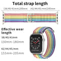 Miniatyrbild 4 av 6: Apple Watch 38/40/41 mm Armband Alpine Pro Loop White Rainbow