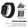 Miniatyrbild 5 av 6: Apple Watch 42/44/45/49 mm Armband Alpine Pro Loop Svart/Grå