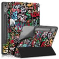 Miniatyrbild 1 av 6: Lenovo Tab P12 Fodral Tri-Fold Läder Graffiti