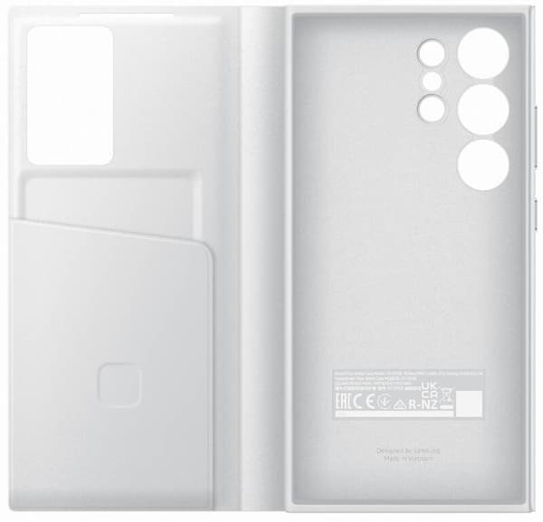 Samsung Galaxy S24 Ultra Fodral Smart Clear View White