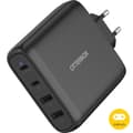 Miniatyrbild 2 av 4: OtterBox 100W PD 2x USB-C 2x USB-A Väggladdare Svart
