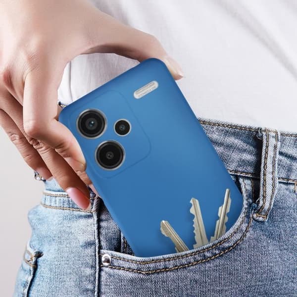 Fodral till Xiaomi Redmi Note 13 Pro Plus 5G - AVIZAR - Stel - Syntet - Blå - Smidig - Blandad