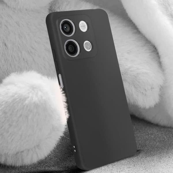 Fodral till Xiaomi Redmi Note 13 5G - AVIZAR - Soft-touch Anti-fingeravtryck Svart - Stötsäker och anti-repskydd
