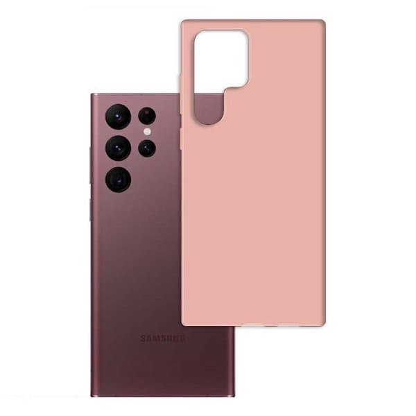 3mk Matt Case Flexibelt Skal Samsung Galaxy S23 Ultra - Rosa