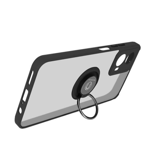 Fodral till Motorola Moto G34 - AVIZAR - Video Support Ring Svart - Stel - Syntet - Blandat