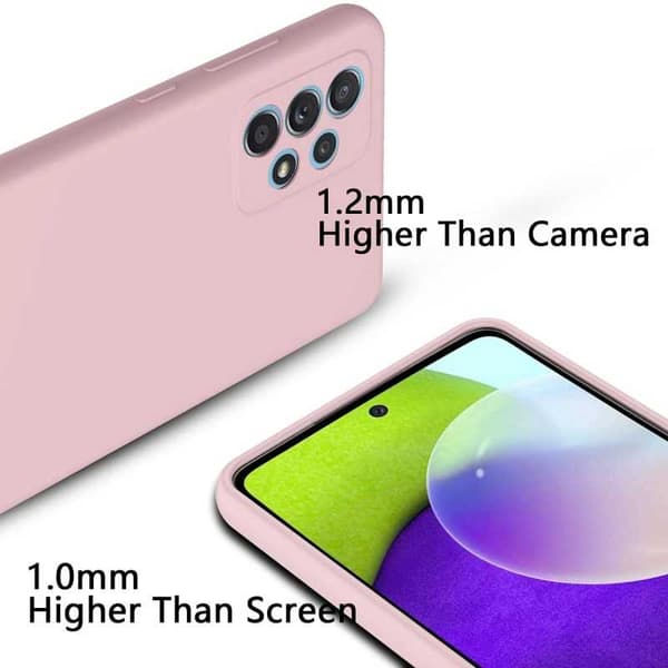 Samsung A32 4G Gummieret mat Pink Shell Liquid - Pink