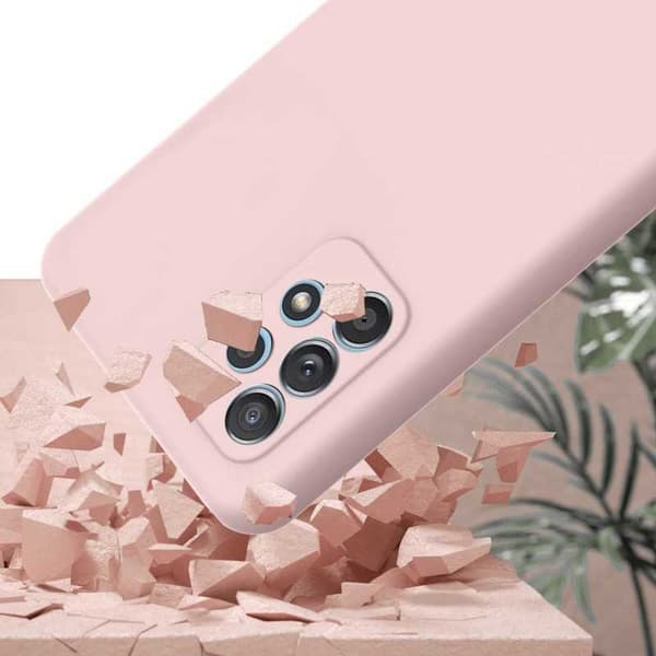 Samsung A32 4G Gummieret mat Pink Shell Liquid - Pink