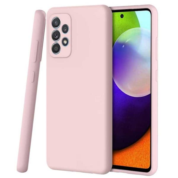 Samsung A32 4G Gummieret mat Pink Shell Liquid - Pink
