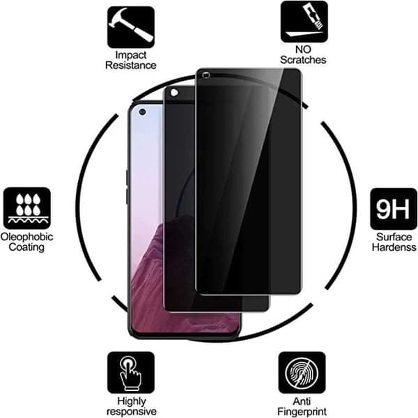 OnePlus Nord CE 2 Lite 5G Privacy Hærdet glas 0,26mm 2,5D 9H