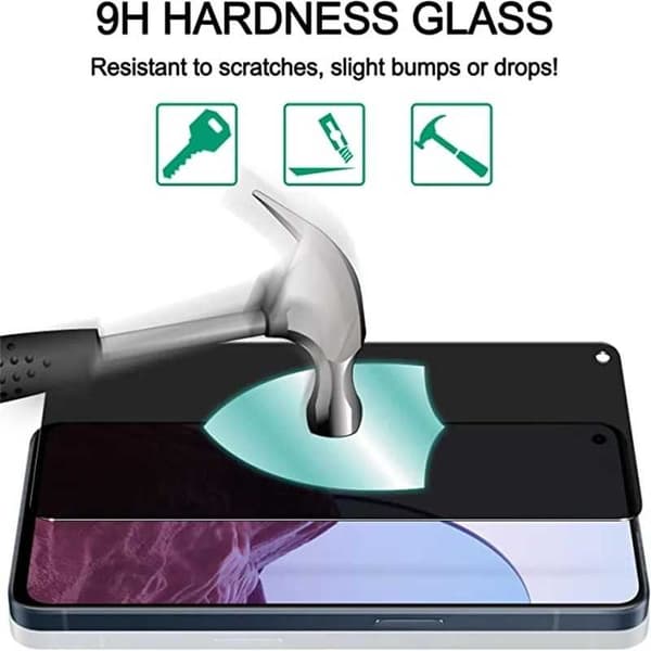 OnePlus Nord CE 2 Lite 5G Privacy Hærdet glas 0,26mm 2,5D 9H