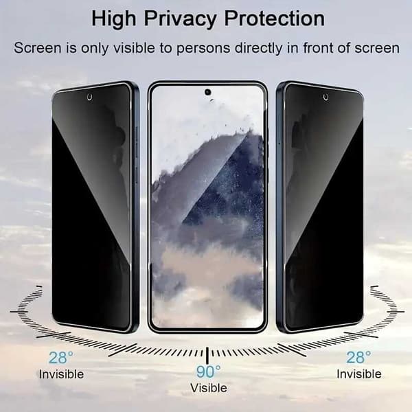 Motorola Moto G54 Privacy Hærdet glas 0,26mm 2,5D 9H