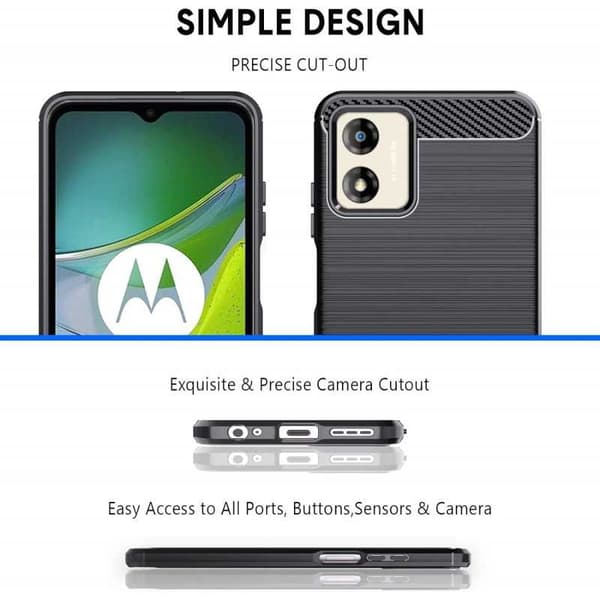 Motorola Moto E13 Stødsikker Skal SlimCarbon