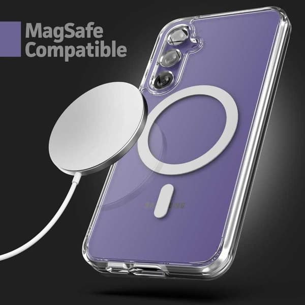 Samsung A35 5G läpinäkyvä iskunvaimenninkotelo, MagSafe-yhteensopiva