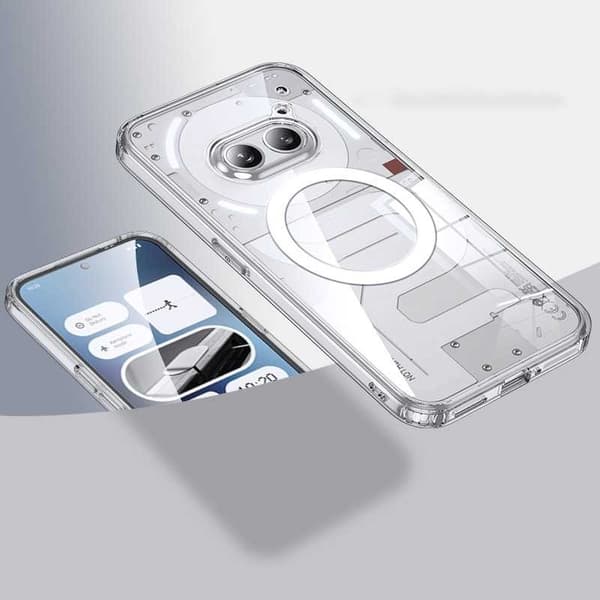 Nothing Phone 2a läpinäkyvä iskunvaimenninkotelo, MagSafe-yhteensopiva