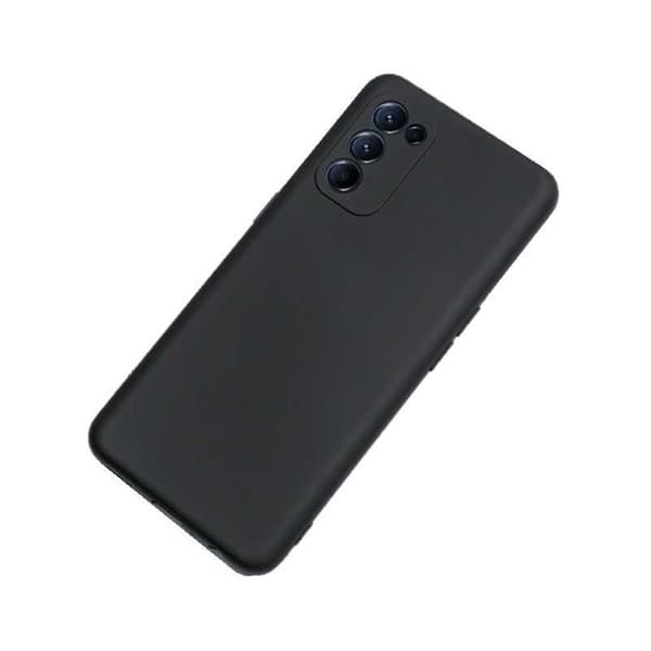 Samsung S20 Plus Gummibelagd Mattsvart Skal Kameraskydd Liquid - Svart
