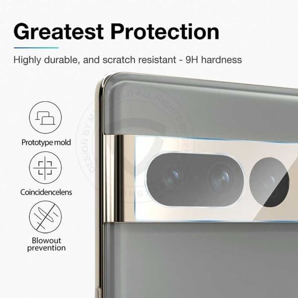 Google Pixel 8a -kameran linssin suojus karkaistua lasia