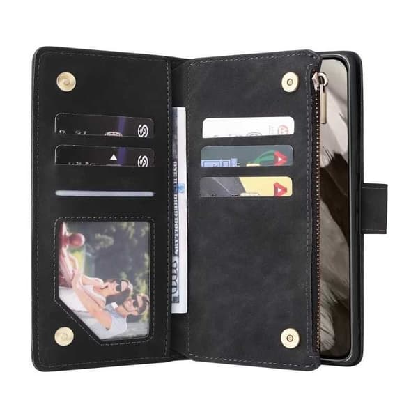 Google Pixel 8a multifunktionelt pung etui Lynlås 8-lomme