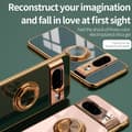 Miniatyrbillede 9 af 11: Google Pixel 8a Elegant & Stöttåligt Skal med Ringhållare Flawless - Mørkegrøn