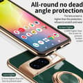 Pikkukuva 10 / 11: Tyylikäs ja iskunkestävä Google Pixel 8a -kotelo, jossa on Flawless sormusteline - Ruusukulta