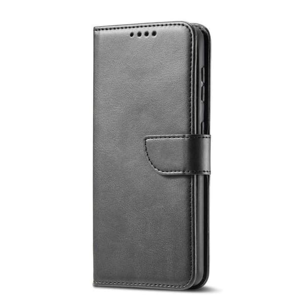 Redmi A3 Pung Etui PU Læder 4 RUMMER - Sort