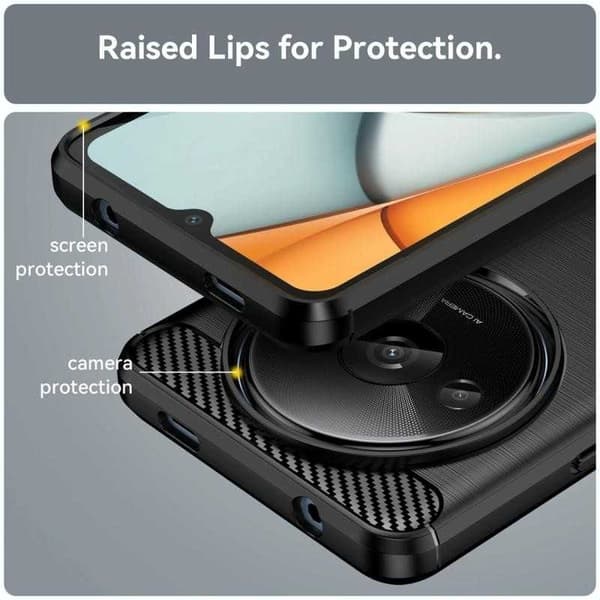 Redmi A3 iskunkestävä SlimCarbon kotelo