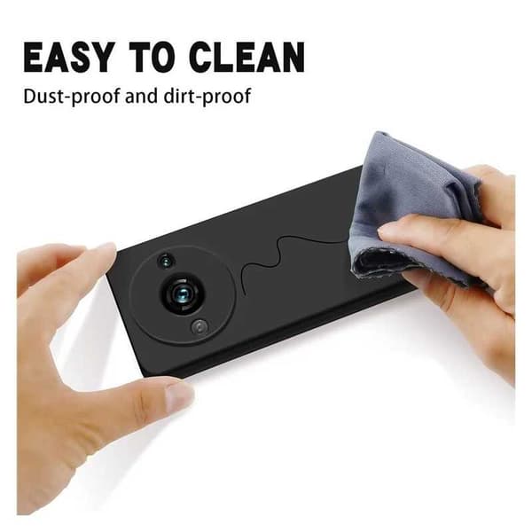 Redmi A3 gummibelagt mat sort silikonecover