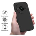 Miniatyrbillede 2 af 7: Redmi A3 gummibelagt mat sort silikonecover
