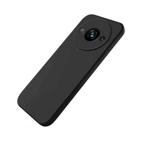 Redmi A3 gummibelagt mat sort silikonecover