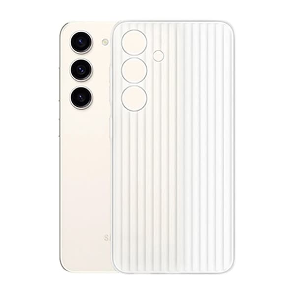Samsung S24 Plus Mobilskal Korrugerad Anti-Halk - Transparent