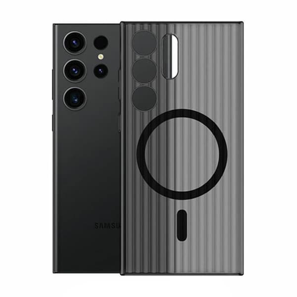 Samsung Galaxy S24 Ultra Mobilskal Korrugerad - Svart
