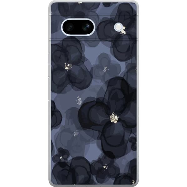 Google Pixel 7a Gjennomsiktig deksel Blomsterfelt