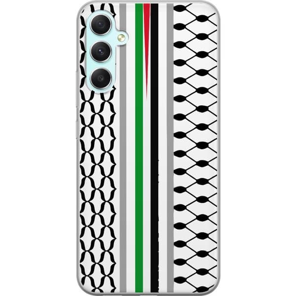 Samsung Galaxy A34 Genomskinligt Skal Keffiyeh, Palestina