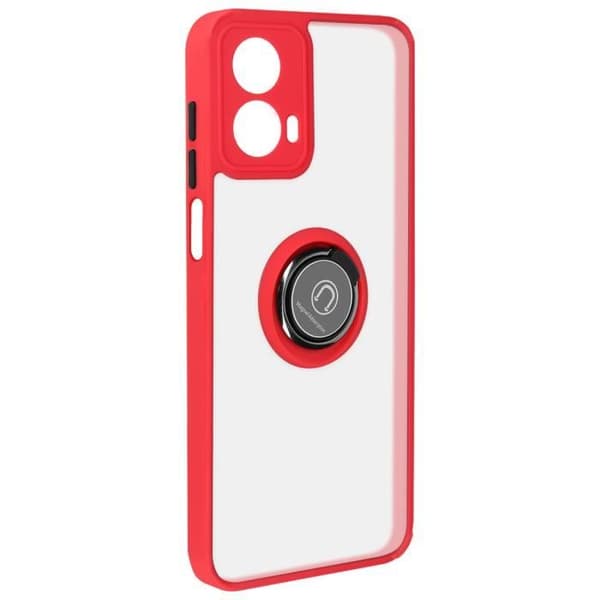 Fodral för Motorola Moto G34 Ring Video Support Röd