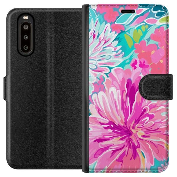 Sony Xperia 10 II Plånboksfodral Blomsterruska