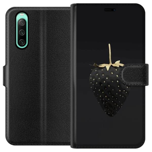 Sony Xperia 10 IV Lommeboketui Luksuriøs Jordbær