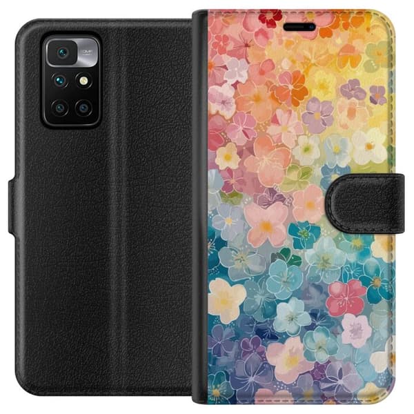 Xiaomi Redmi 10 Lommeboketui Liljer