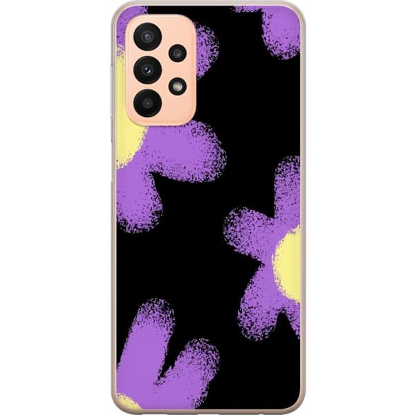 Samsung Galaxy A23 5G Gennemsigtig cover Blomsterdragt