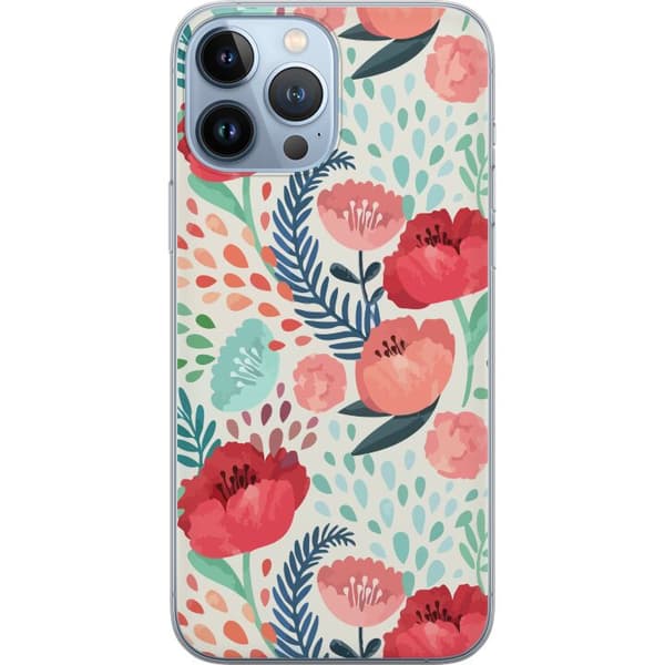 Apple iPhone 13 Pro Max Läpinäkyvä kuori Kasvisto