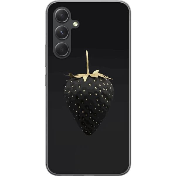 Samsung Galaxy S24 Gennemsigtig cover Luksus Jordbær