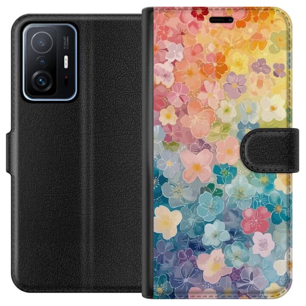 Xiaomi 11T Tegnebogsetui Små blomster
