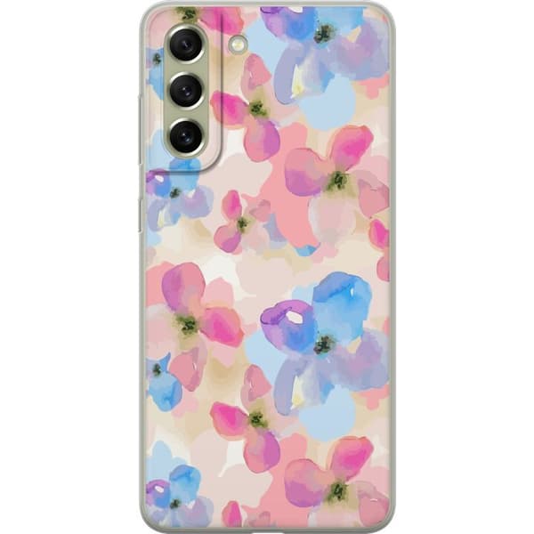Samsung Galaxy S21 FE 5G Gennemsigtig cover Blomsterlykke