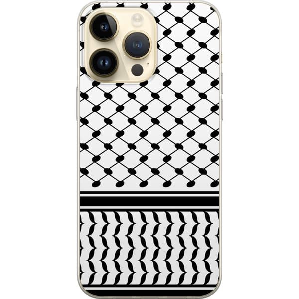 Apple iPhone 14 Pro Max Genomskinligt Skal Keffiyeh mönster