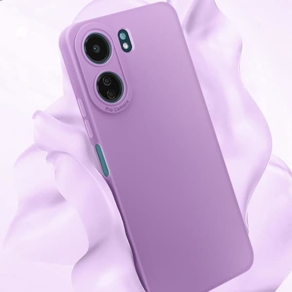 Smartphonefodral - AVIZAR - Xiaomi Redmi 13C - Förstärkt skydd - Lila - Mjuk yta