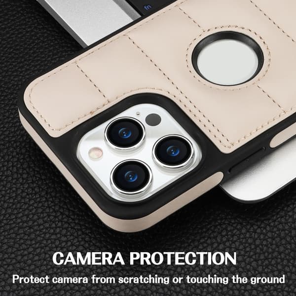 Bagcover til iPhone 13 Pro - Sort/Aprikos