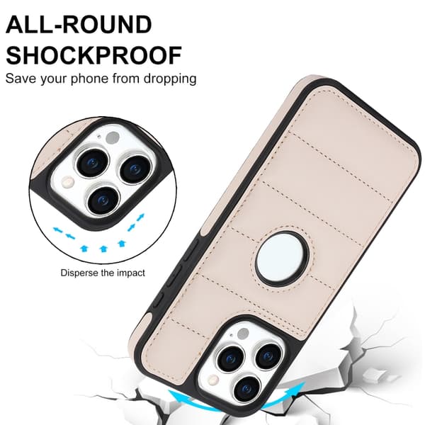 Bagcover til iPhone 13 Pro - Sort/Aprikos