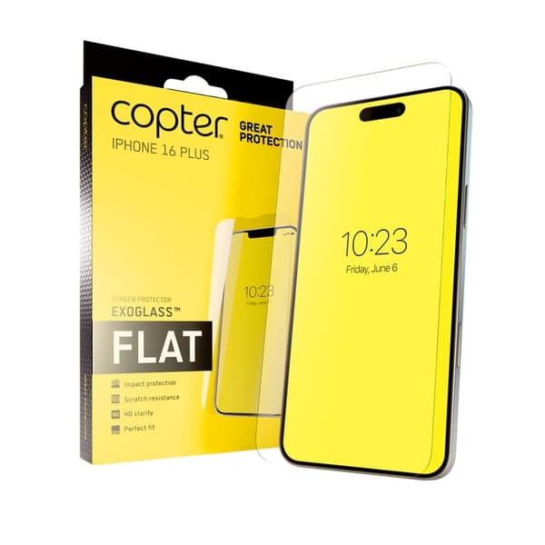 Copter iPhone 16 Plus Näytönsuoja Exoglass Flat
